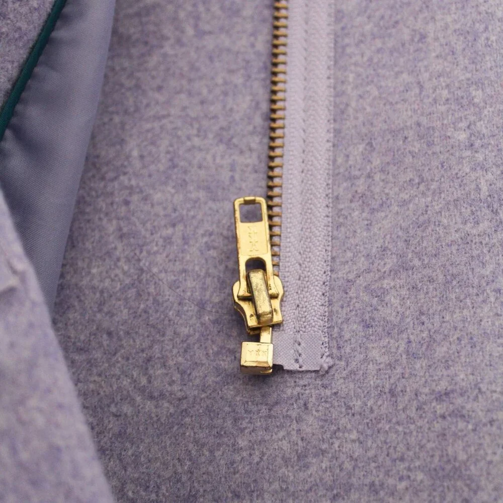 J. Crew Factory Cocoon Lavender Pea Coat Size 6 - GUC - Picture 10 of 11